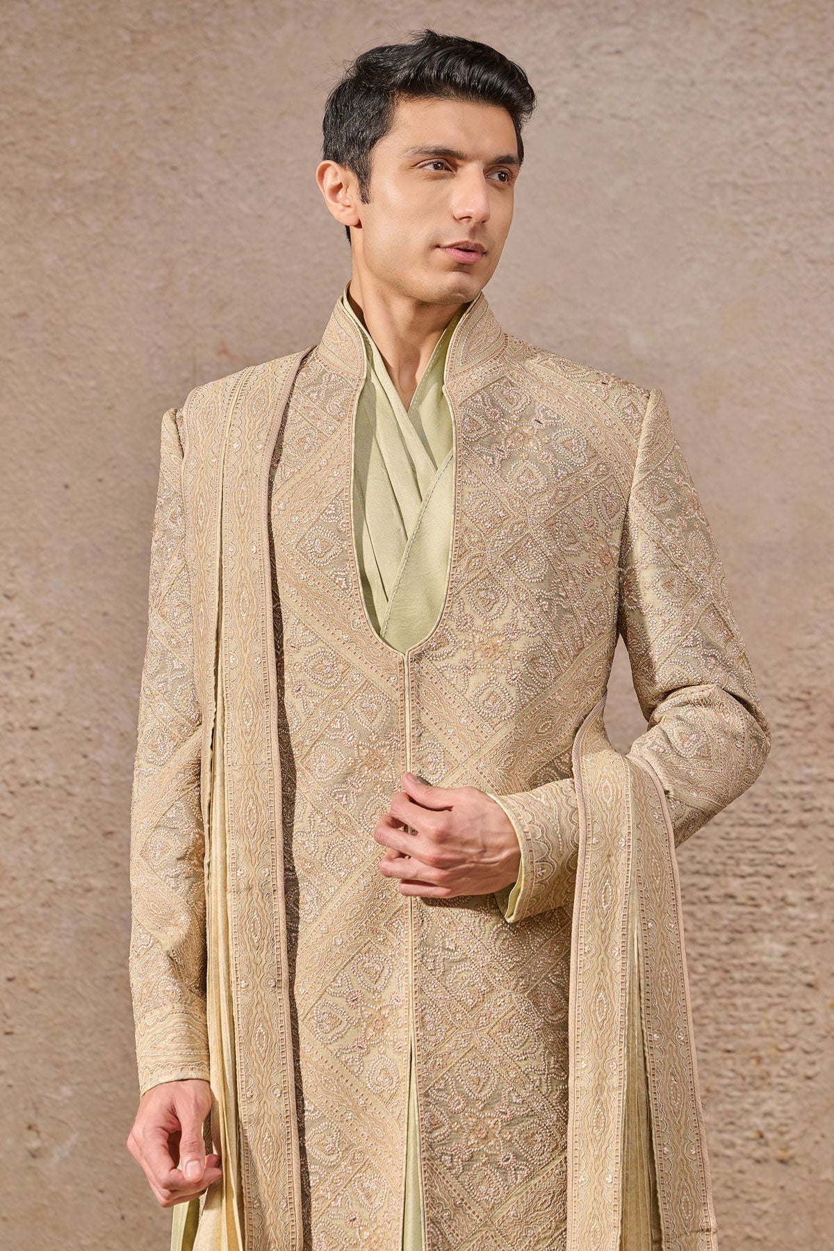 Multicolor Thread Embroidery Sherwani