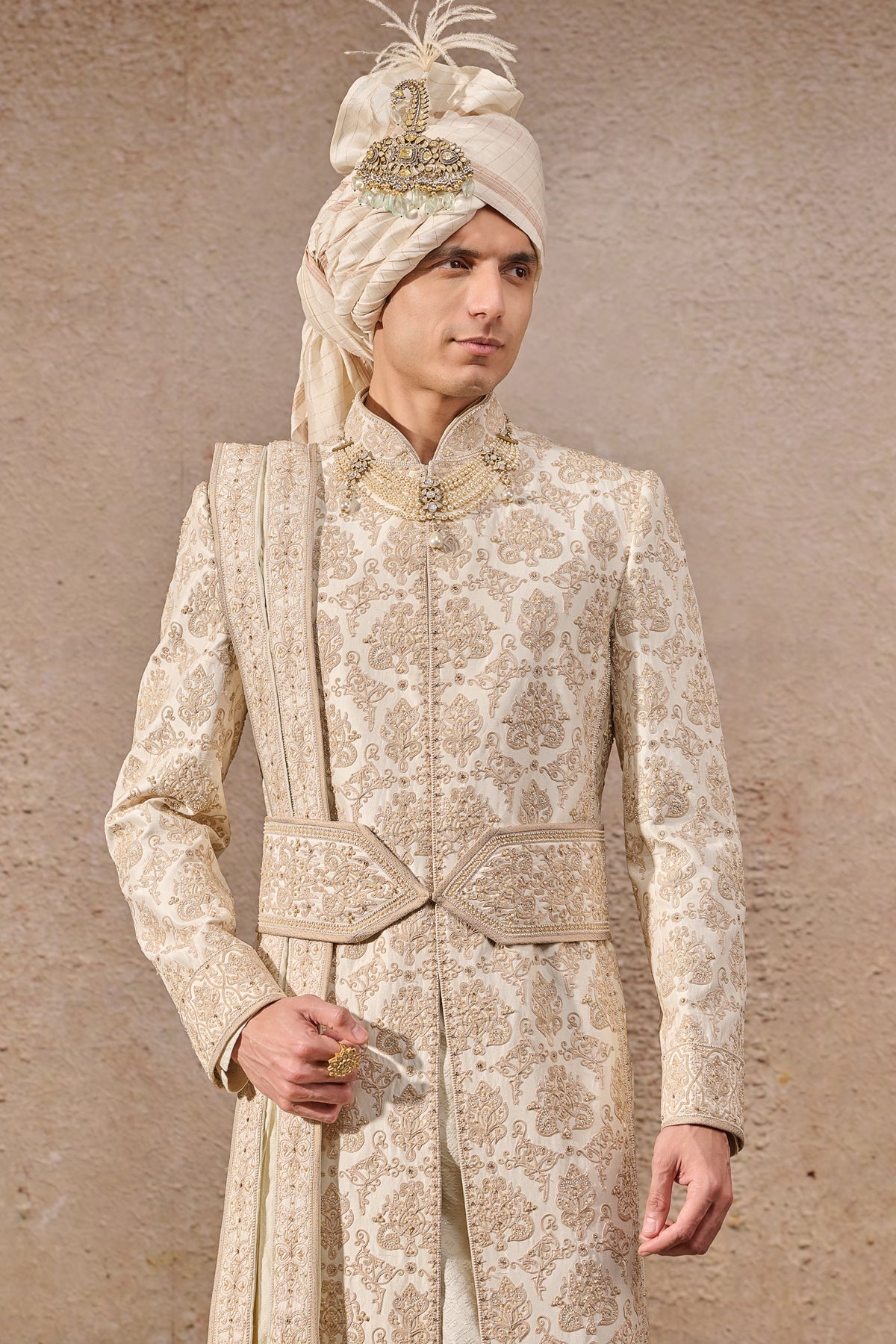 Classic Hand Embroidered Sherwani