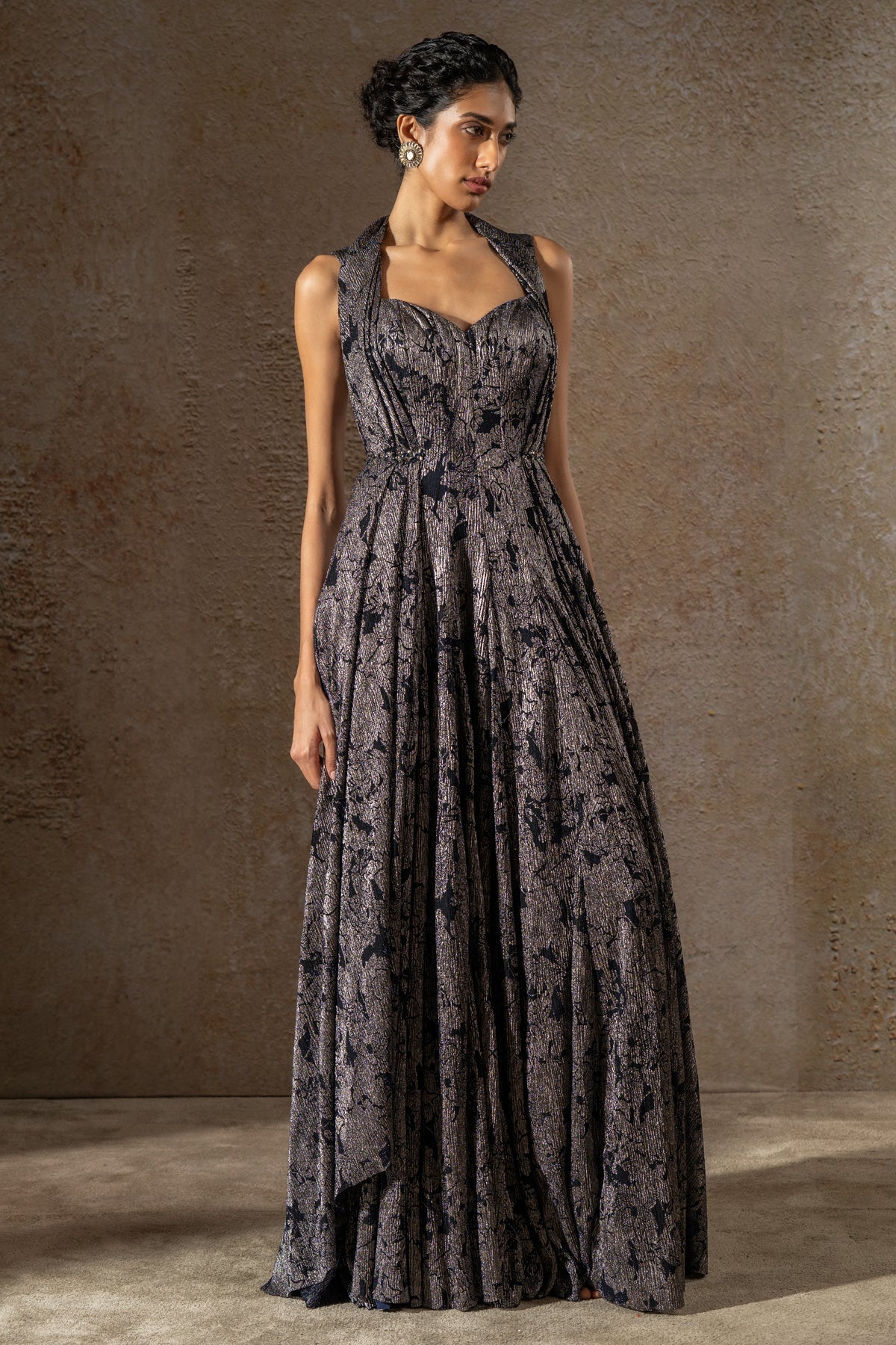Golden Light Classic Crinkle Gown