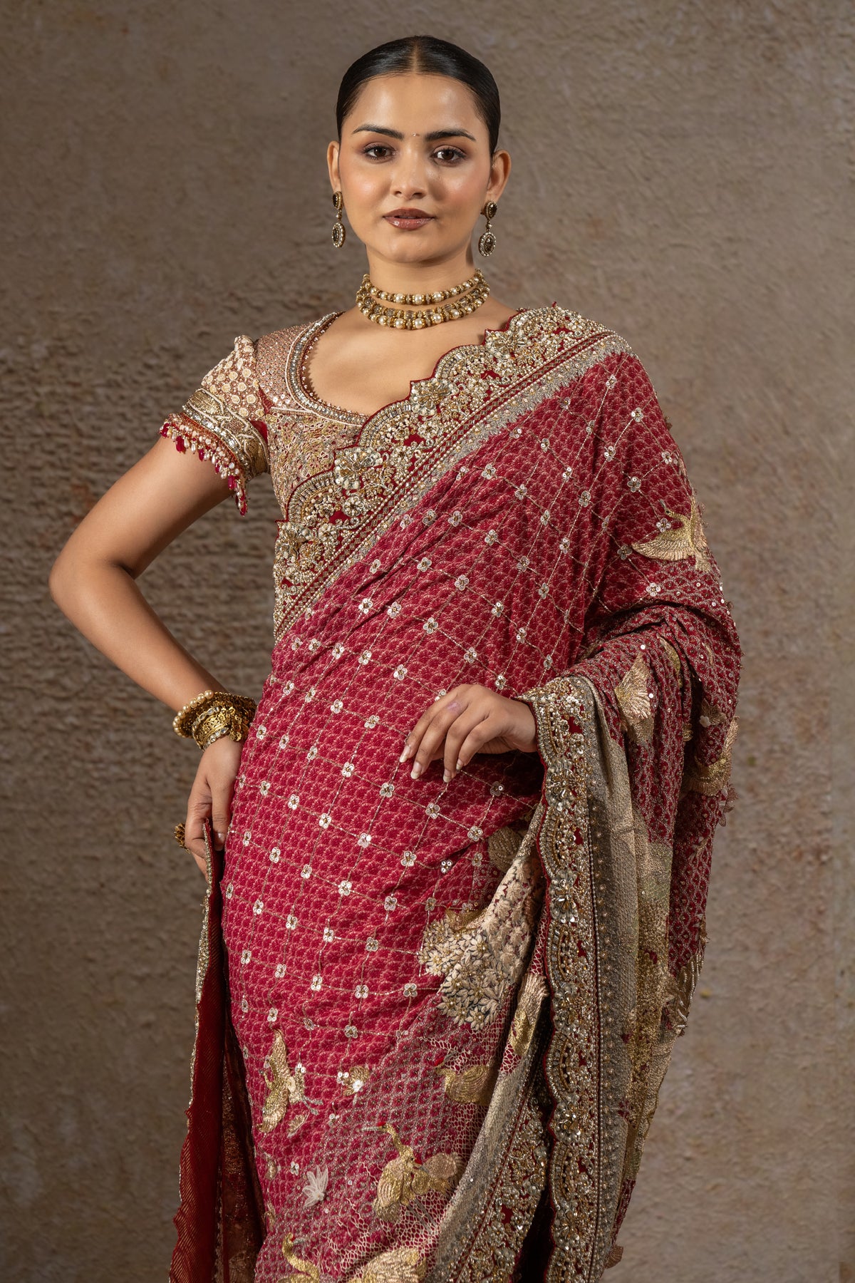 Embellished Signature Pichwai Saree
