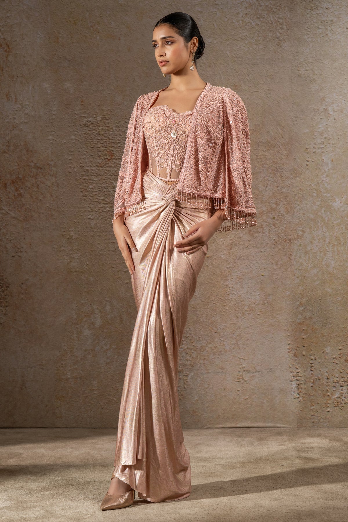 Draped Skirt & Corset Cape