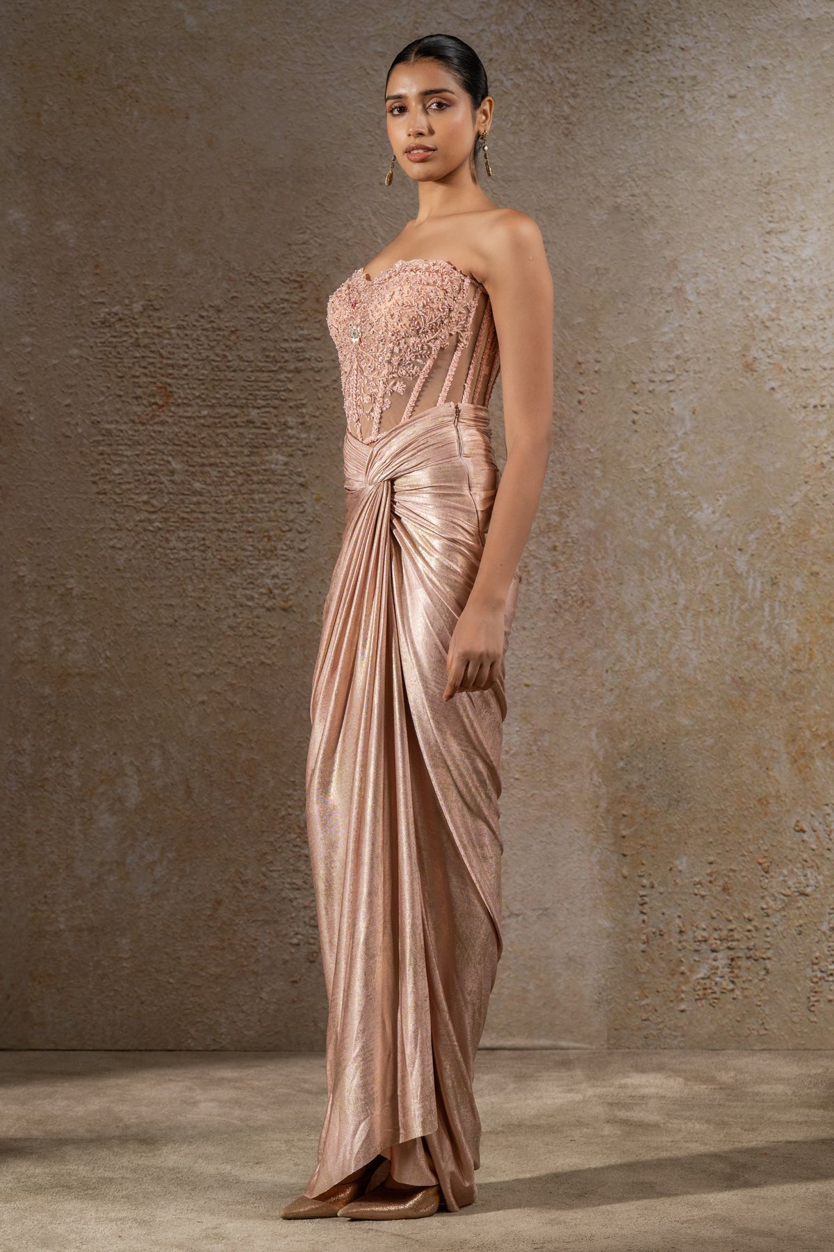 Draped Skirt & Corset Cape