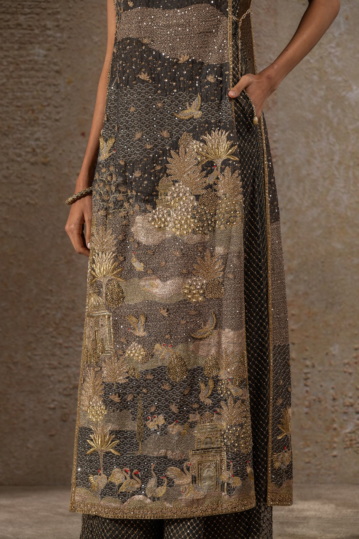 Embellished Pichwai Jumpsuit