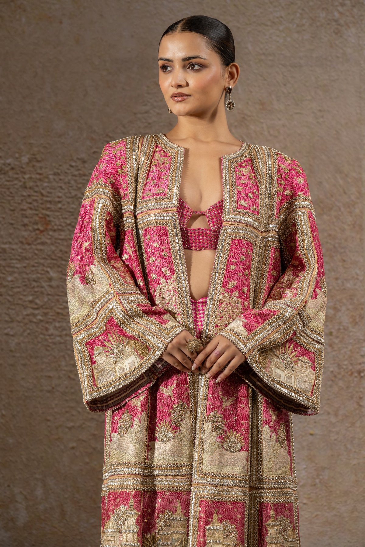 Signature Pichwai Embellished Jacket Set