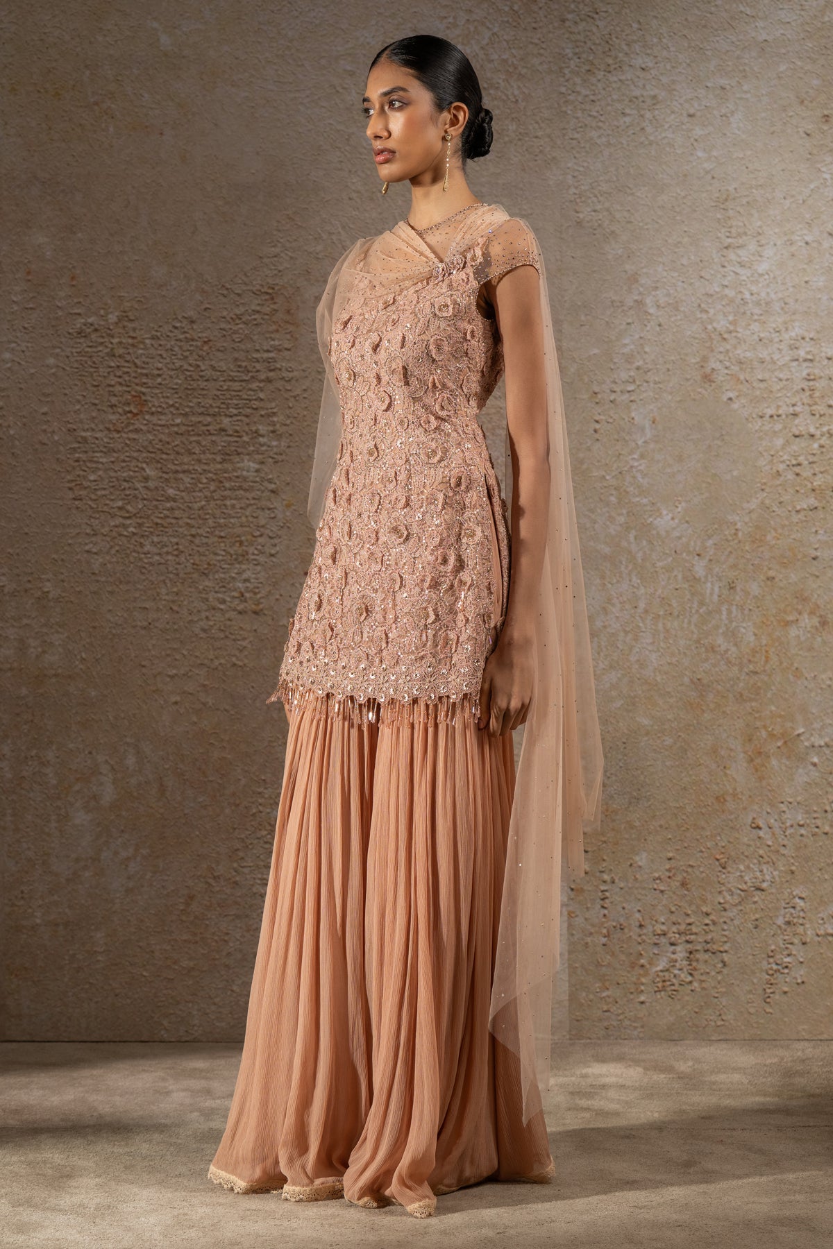 Embroidered Sharara Set