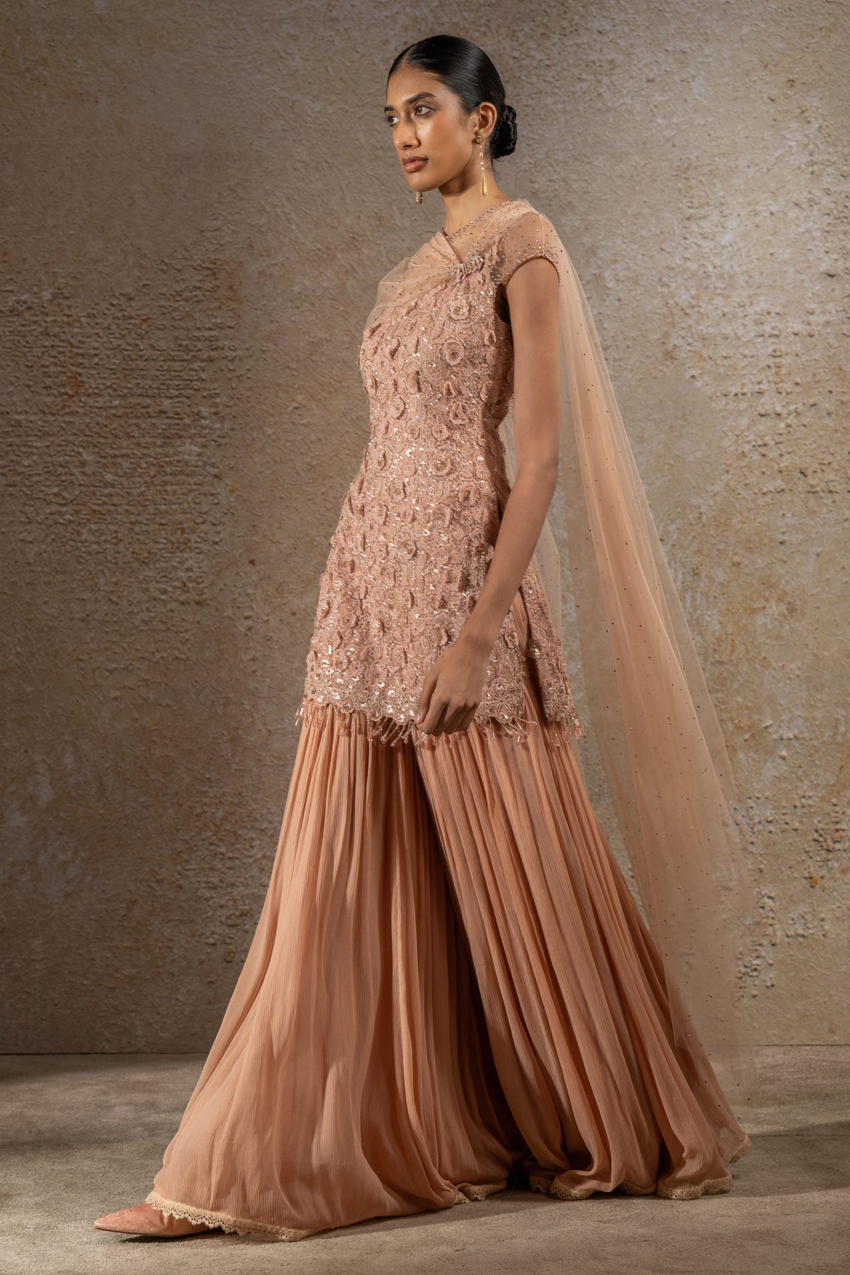 Embroidered Sharara Set