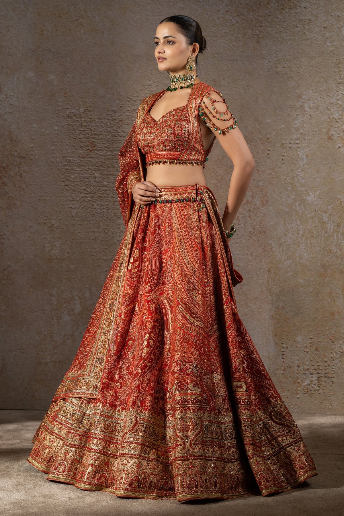Paisley Kashida Lehenga