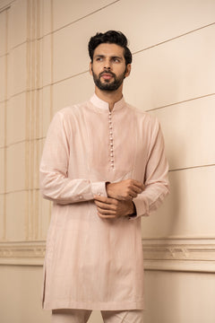 Short Kurta Paired With Matching Aligarhi Pants