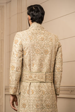 Resham Thread Embroidered Sherwani