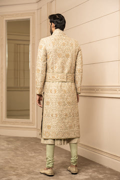 Resham Thread Embroidered Sherwani