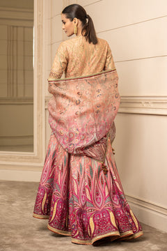 Printed Anarkali, Churidar, and Scarf