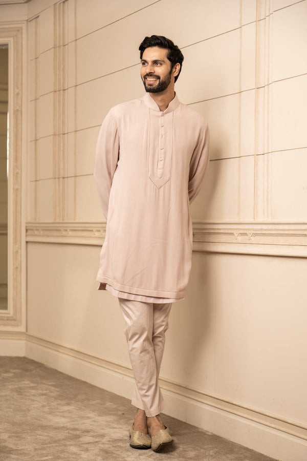 Kurta Designed In Silk-Georgette Fabric