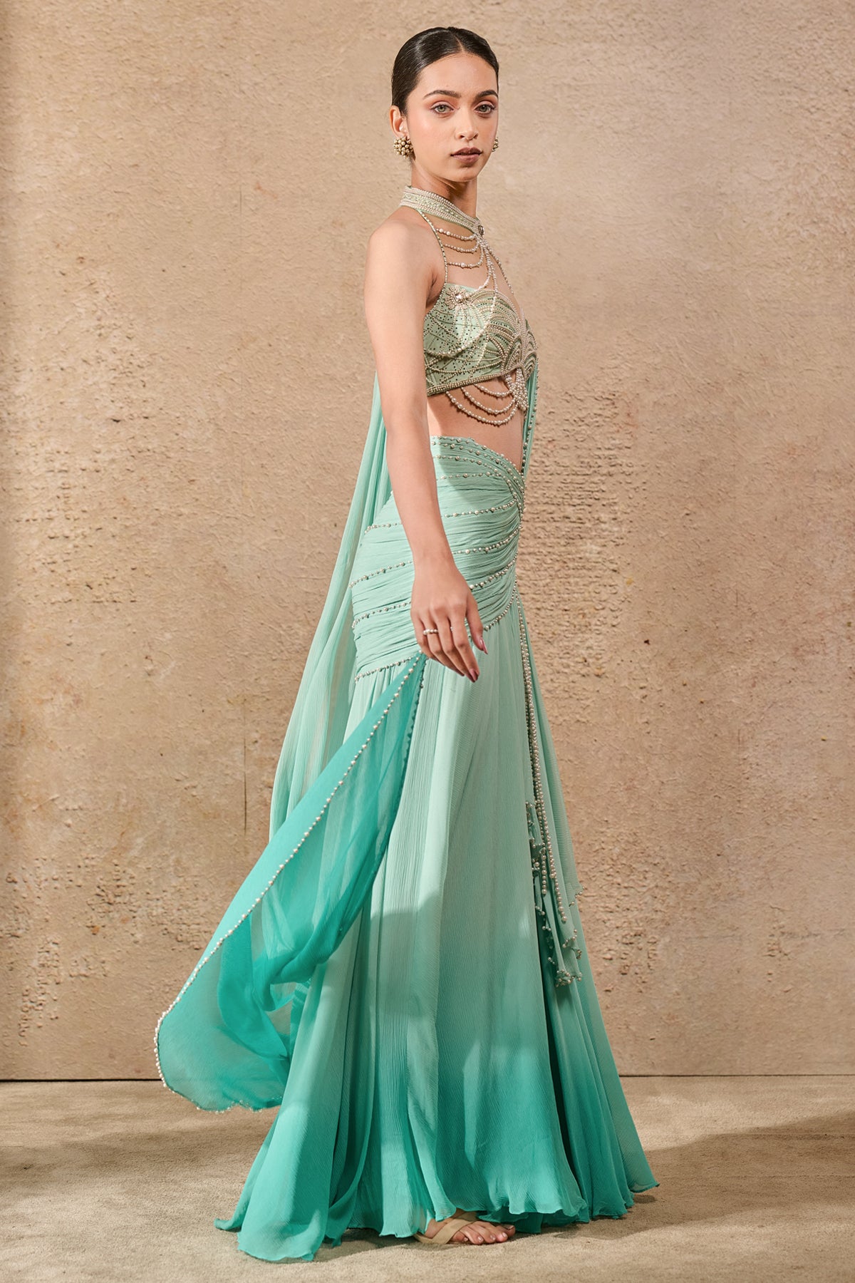 Ombre Pearl Concept Saree