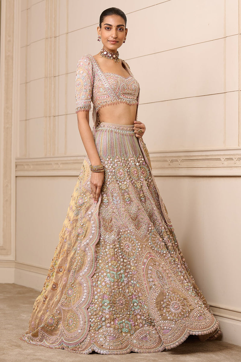 Lehenga, Blouse, and Dupatta