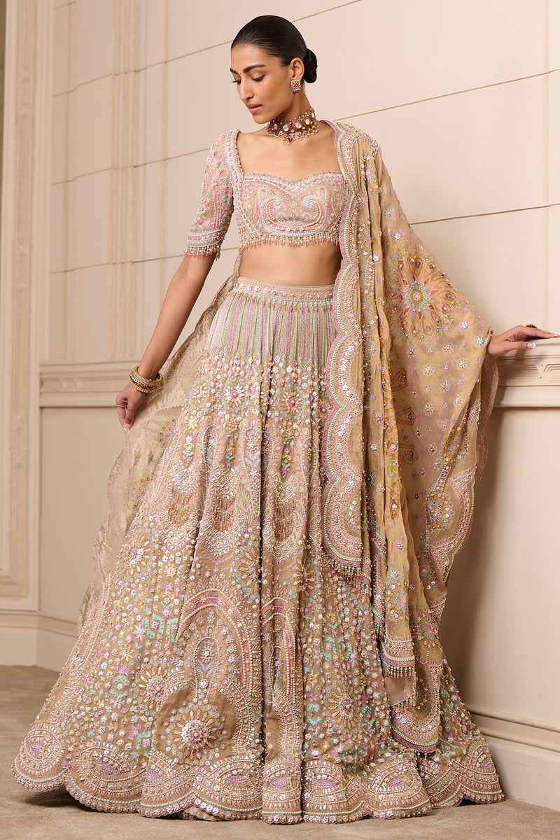 Lehenga, Blouse, and Dupatta