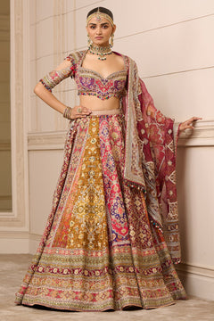 Lehenga, Blouse, and Dupatta