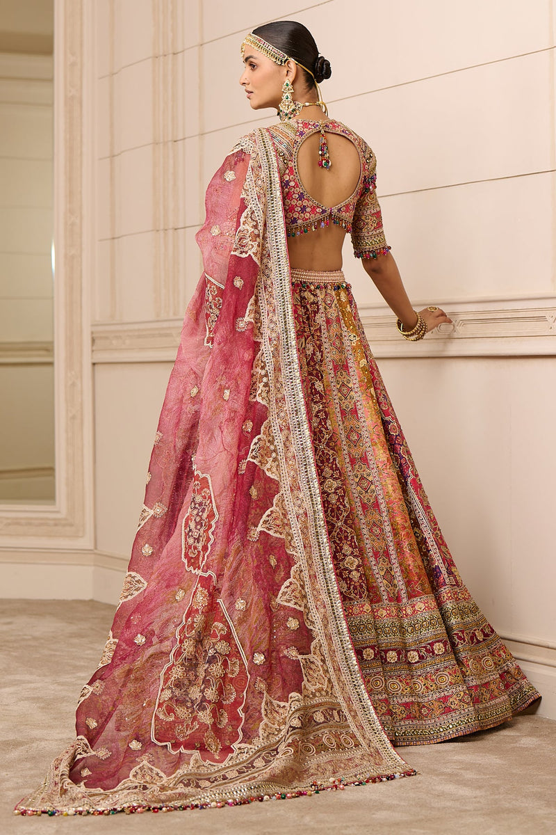 Lehenga, Blouse, and Dupatta