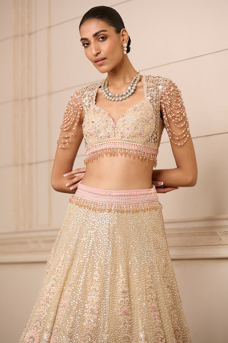 Lehenga, Blouse, and Dupatta