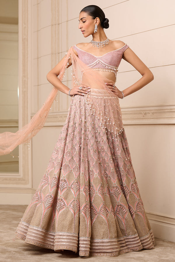 Lehenga, Blouse, and Dupatta