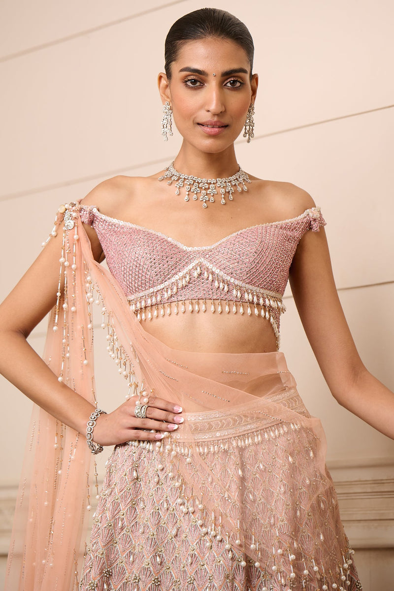 Lehenga, Blouse, and Dupatta