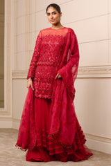 Sharara, Kurti, and Dupatta