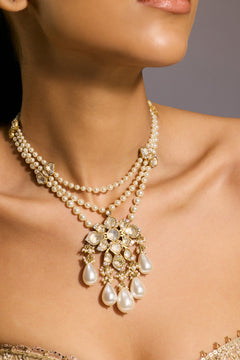 Pearl Multi Layered Necklace