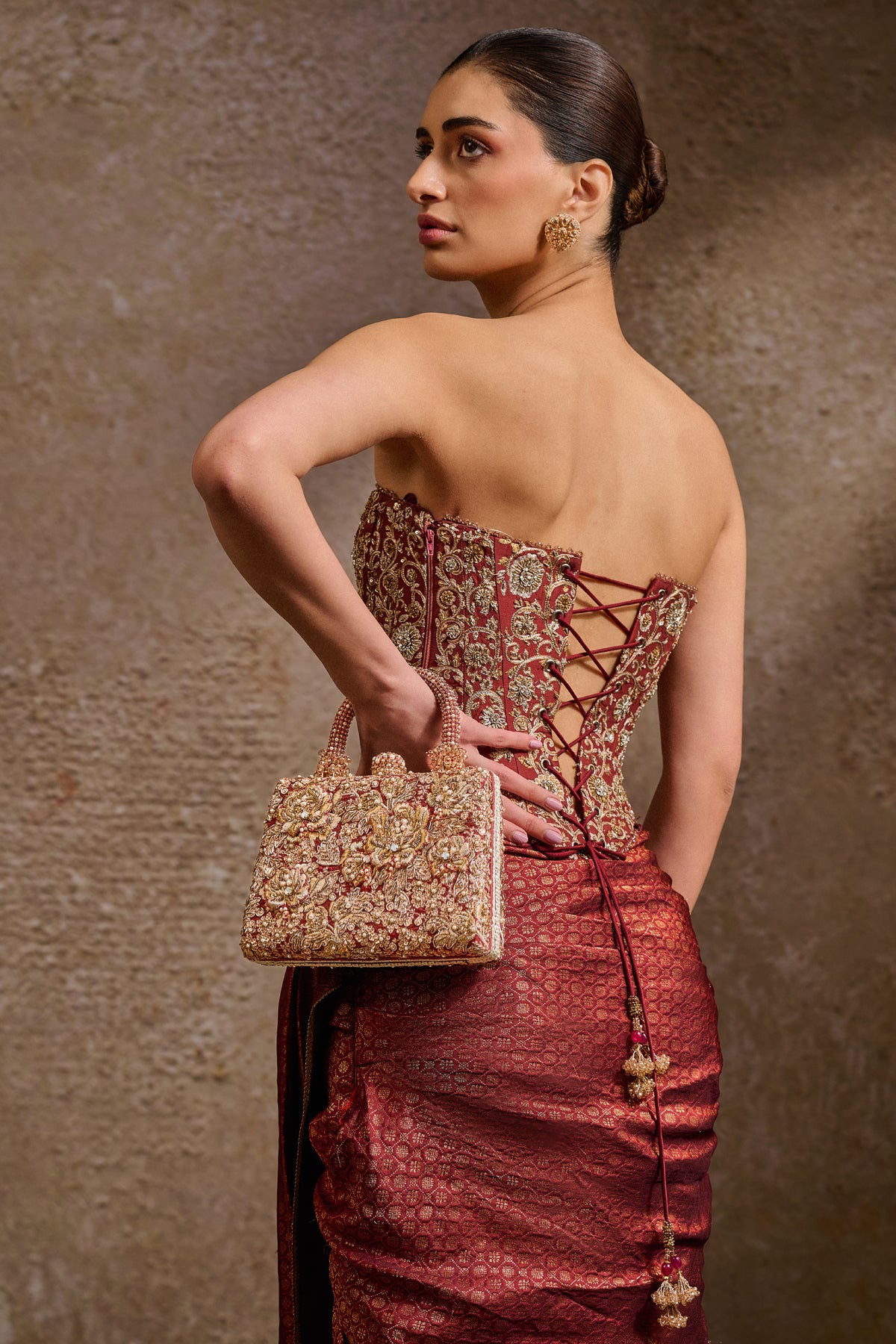 Embroidered Clutch