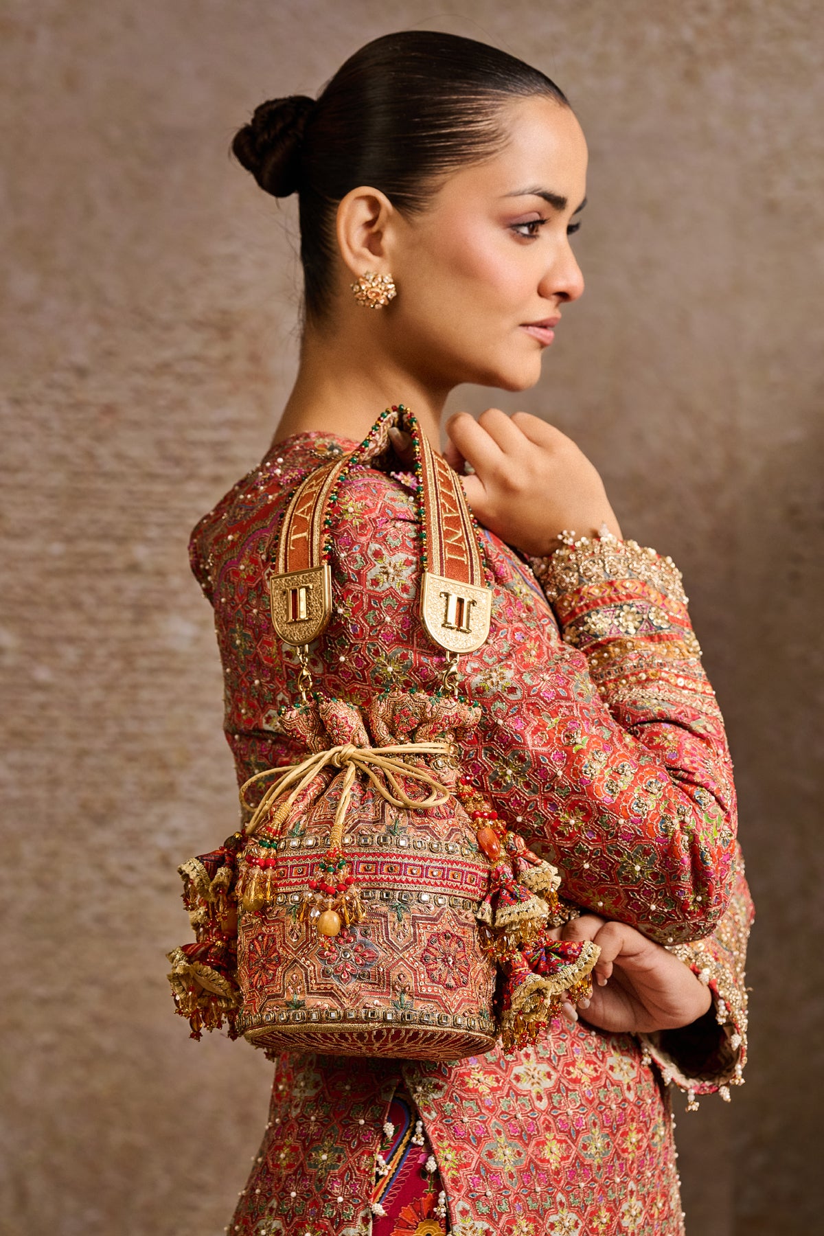 Embroidered Potli