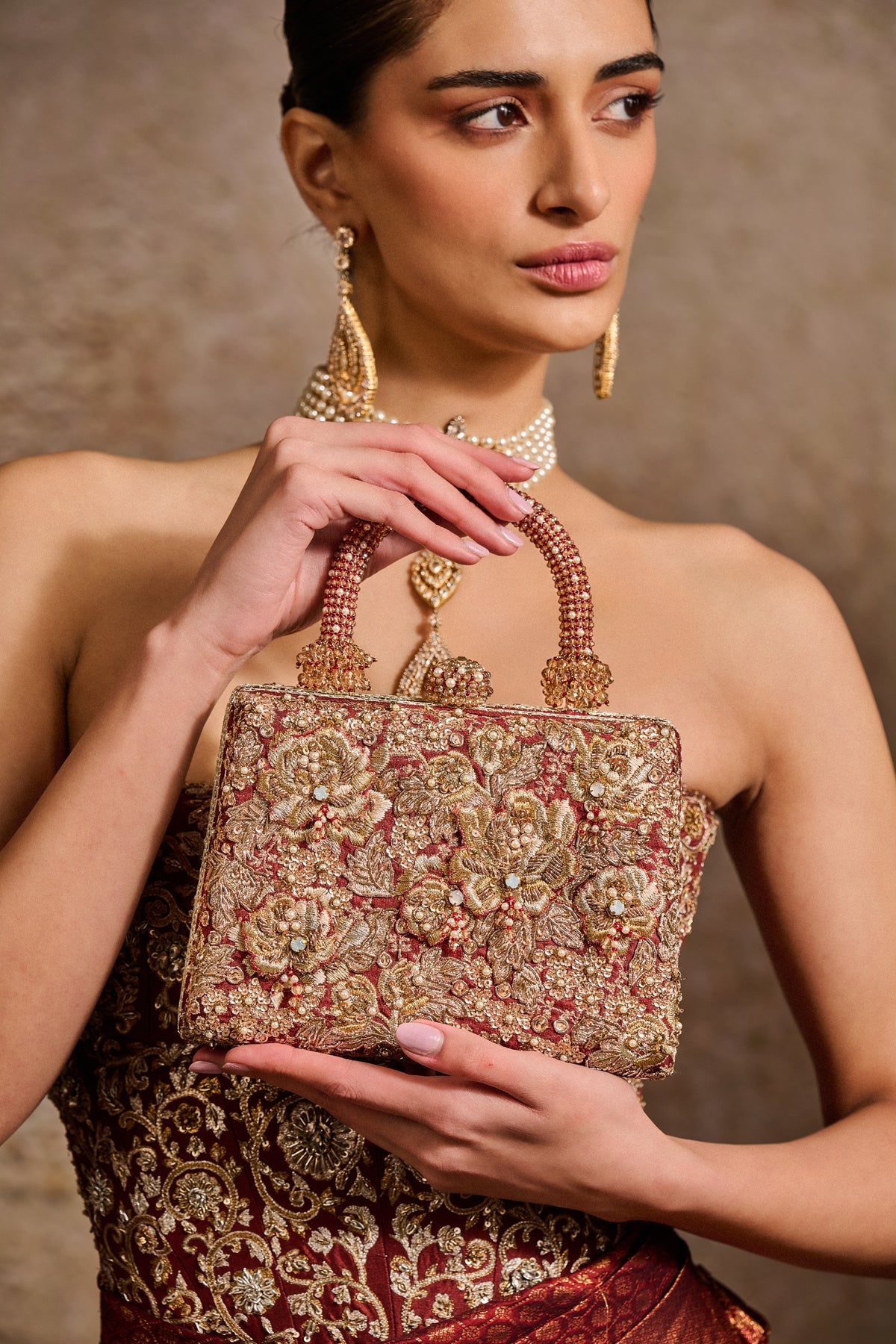 Embroidered Clutch