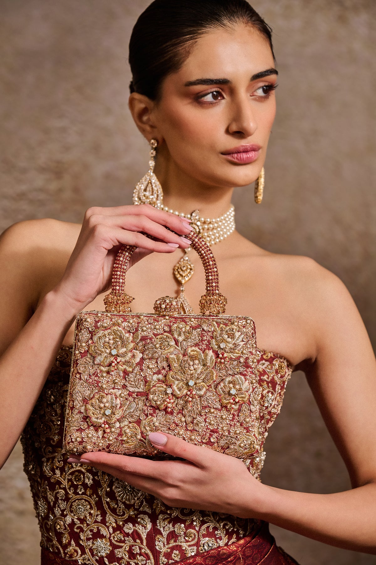 Embroidered Clutch