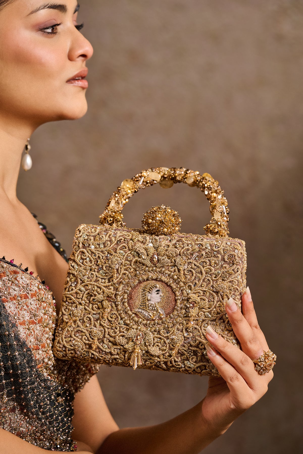 Embroidered Clutch