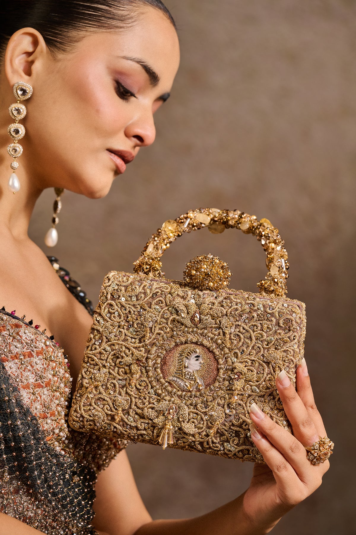 Embroidered Clutch