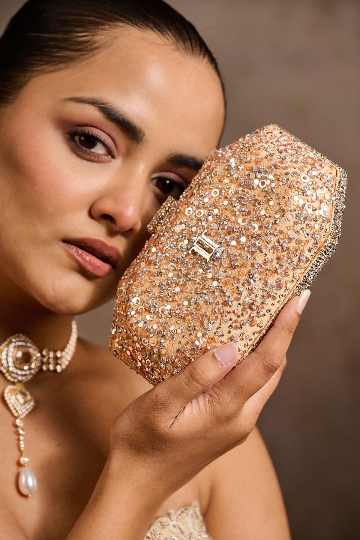 Embroidered Clutch
