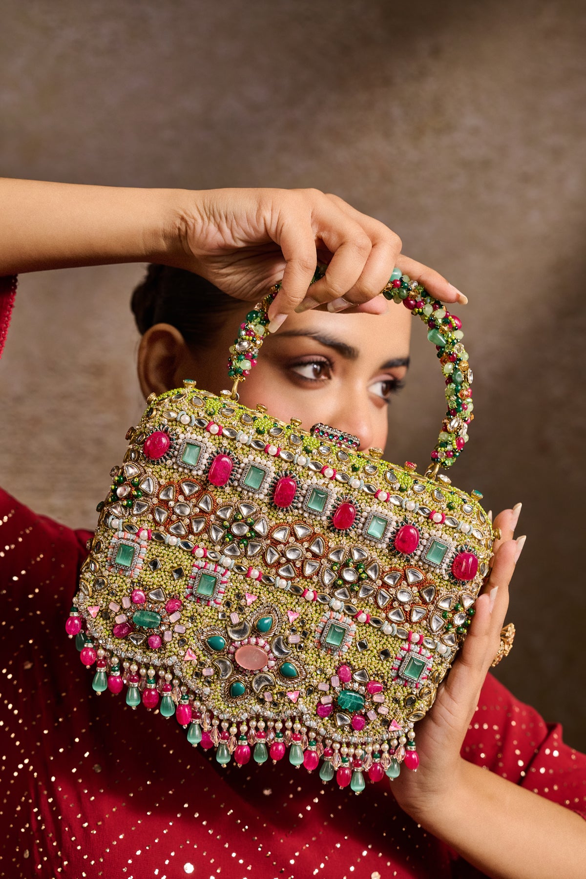 Embroidered Clutch