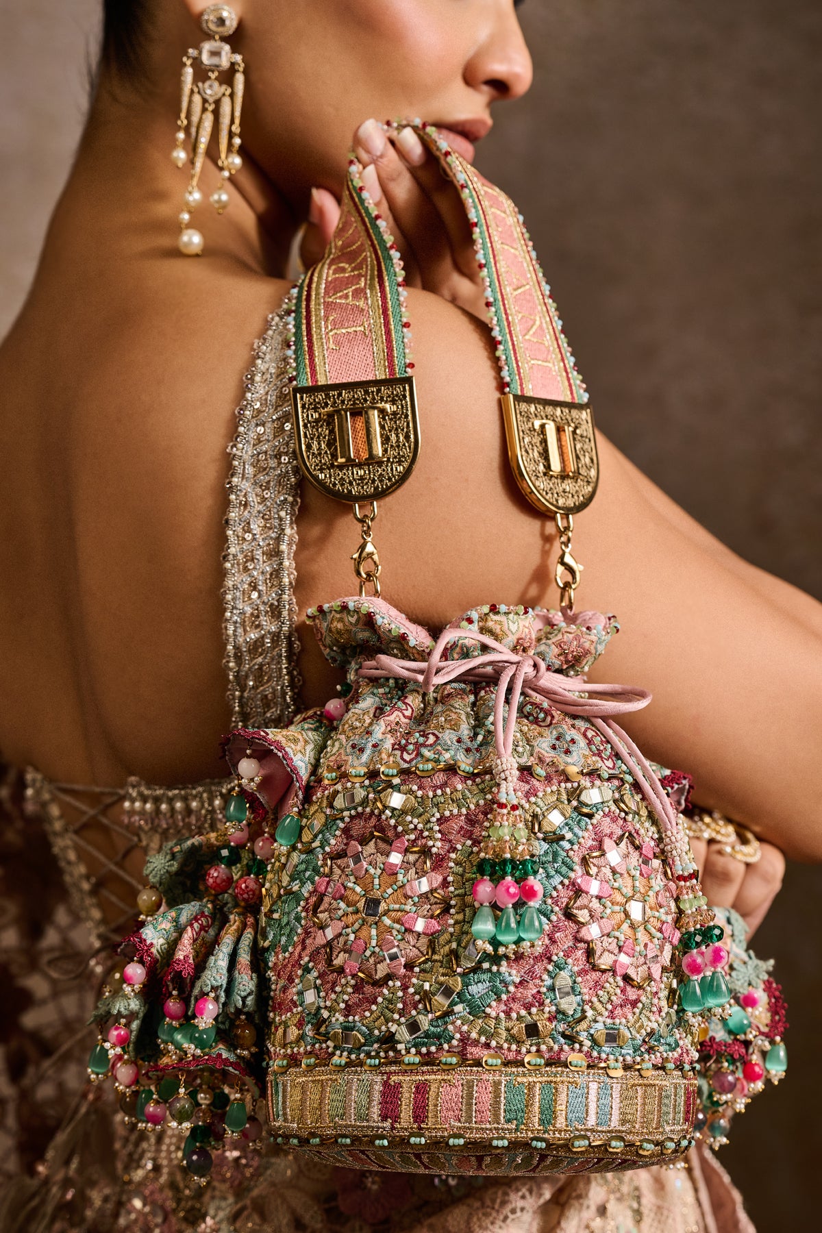 Embroidered Potli