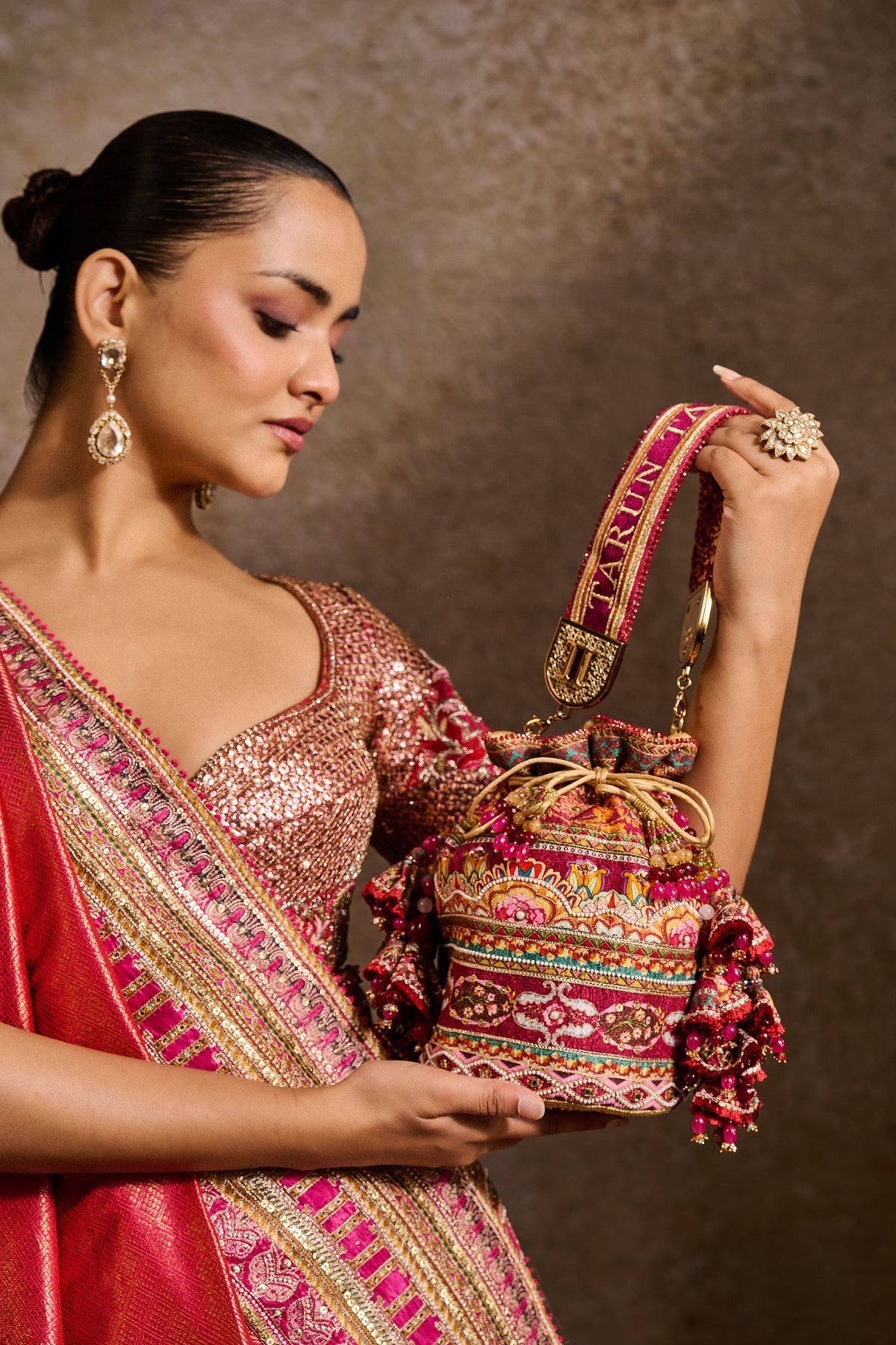 Embroidered Potli
