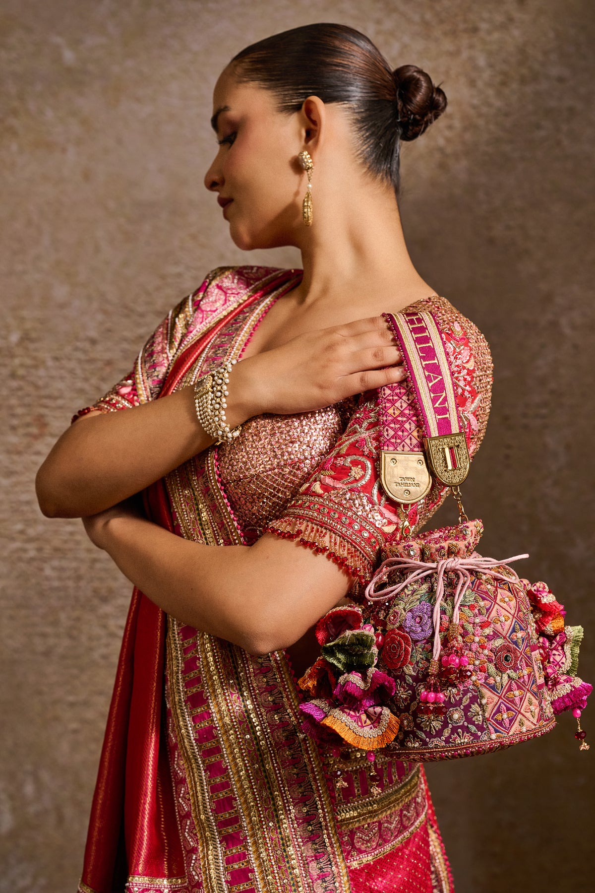 Embroidered Potli