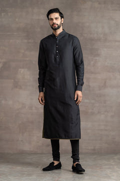 Black Silk Kurta