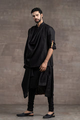 Draped Linen Kurta