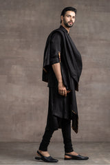 Draped Linen Kurta