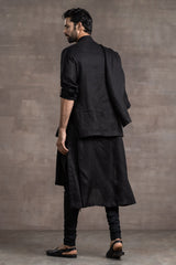 Draped Linen Kurta