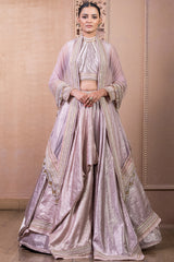 Lehenga, Blouse, Drape, And Dupatta