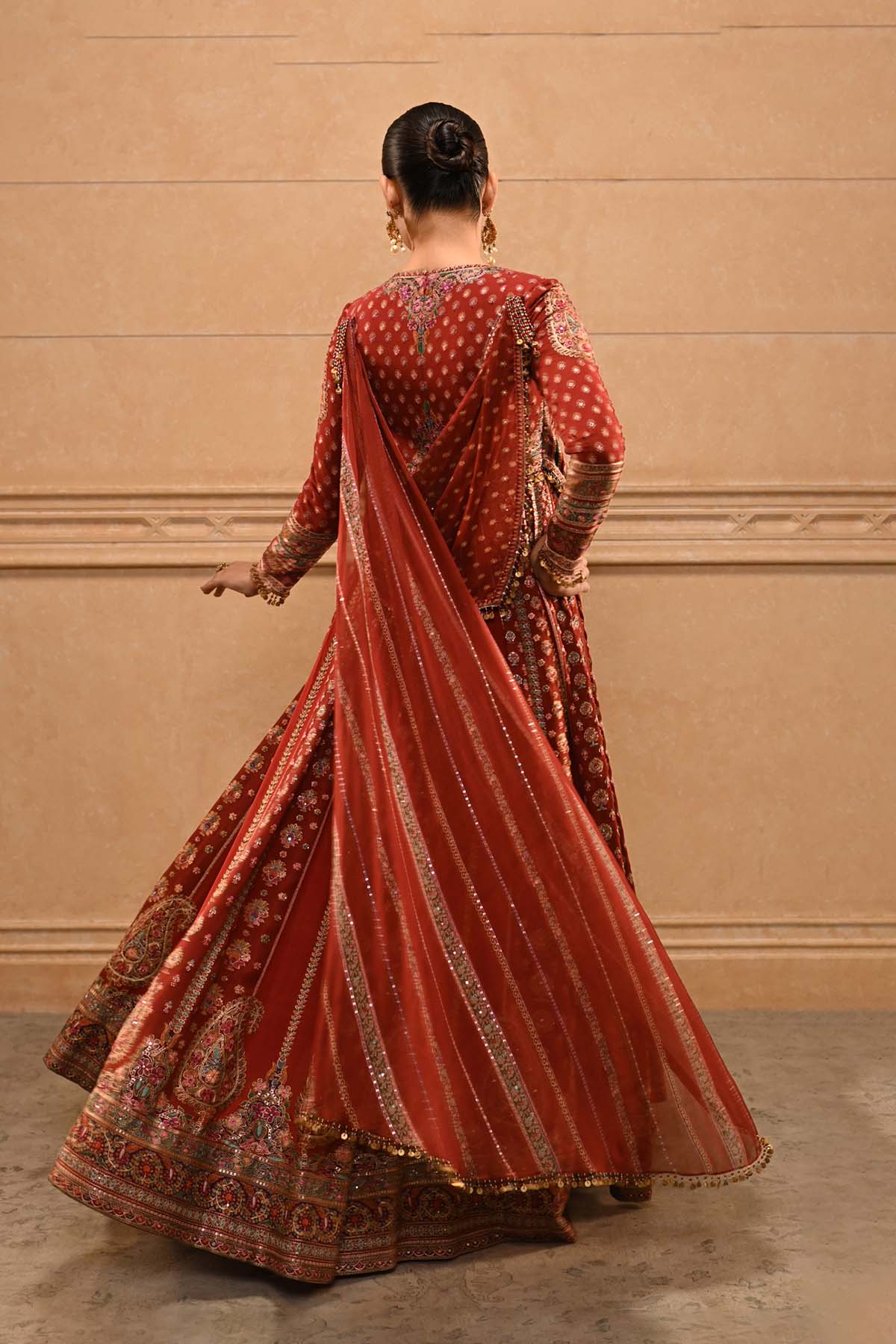 Kashida Flared Anarkali