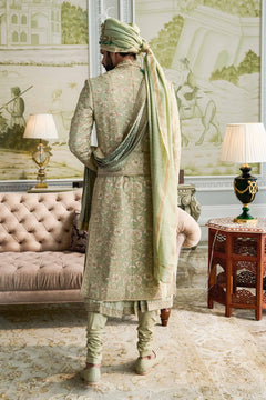 Gara Embroidered Sherwani