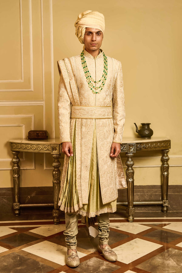 Aari Embroidered Sherwani