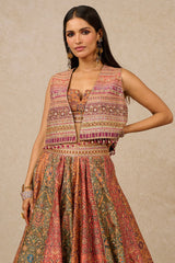 Lehenga Bustier Gilet