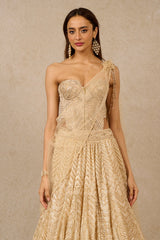 Lehenga-Corset-Drape