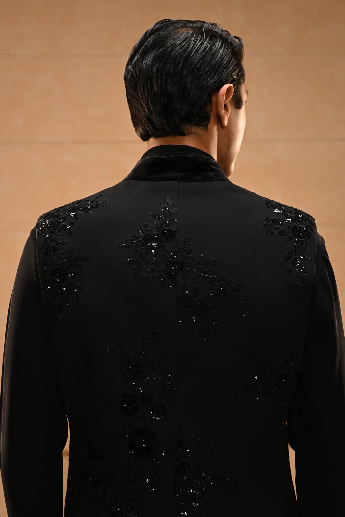 Draped Kurta waistcoat set