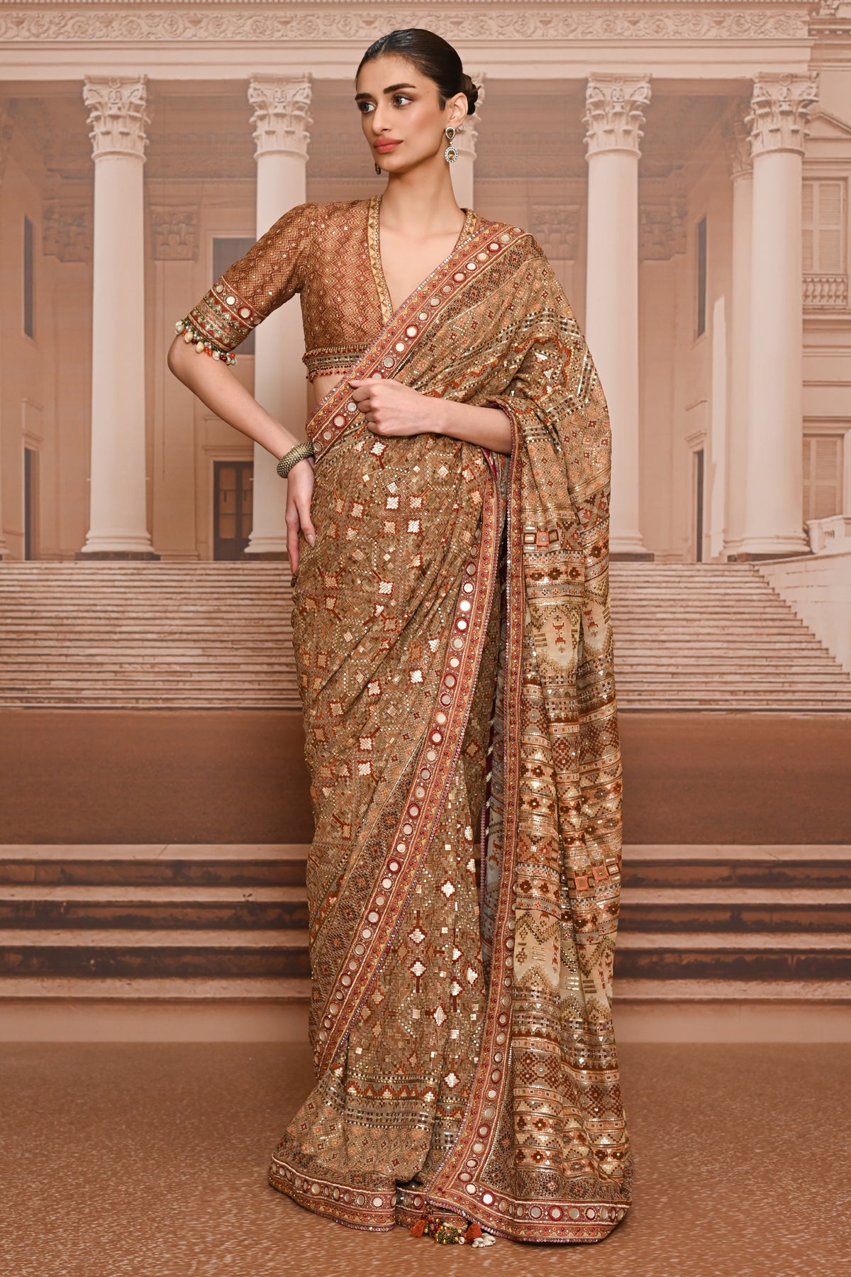 Ever Bloom Rabari Accented Saree