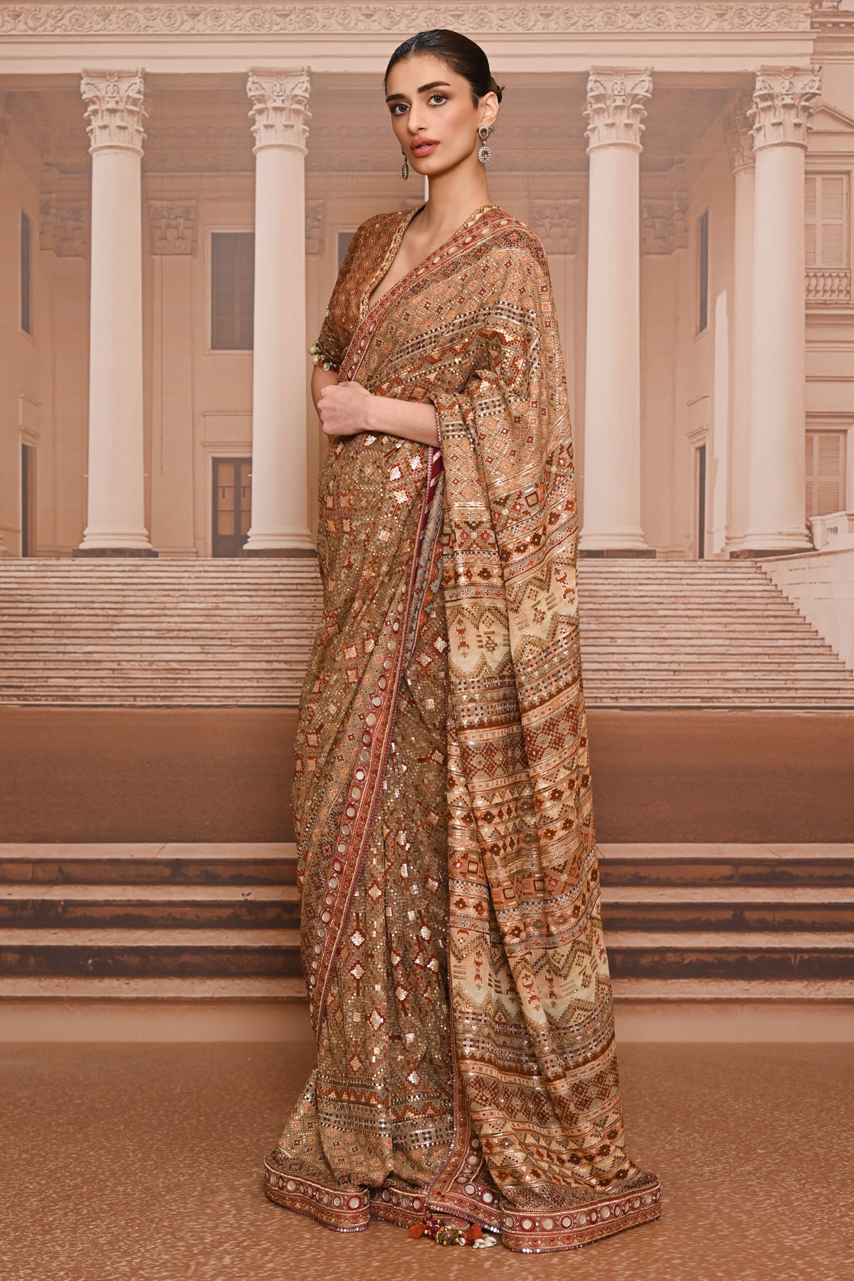 Ever Bloom Rabari Accented Saree